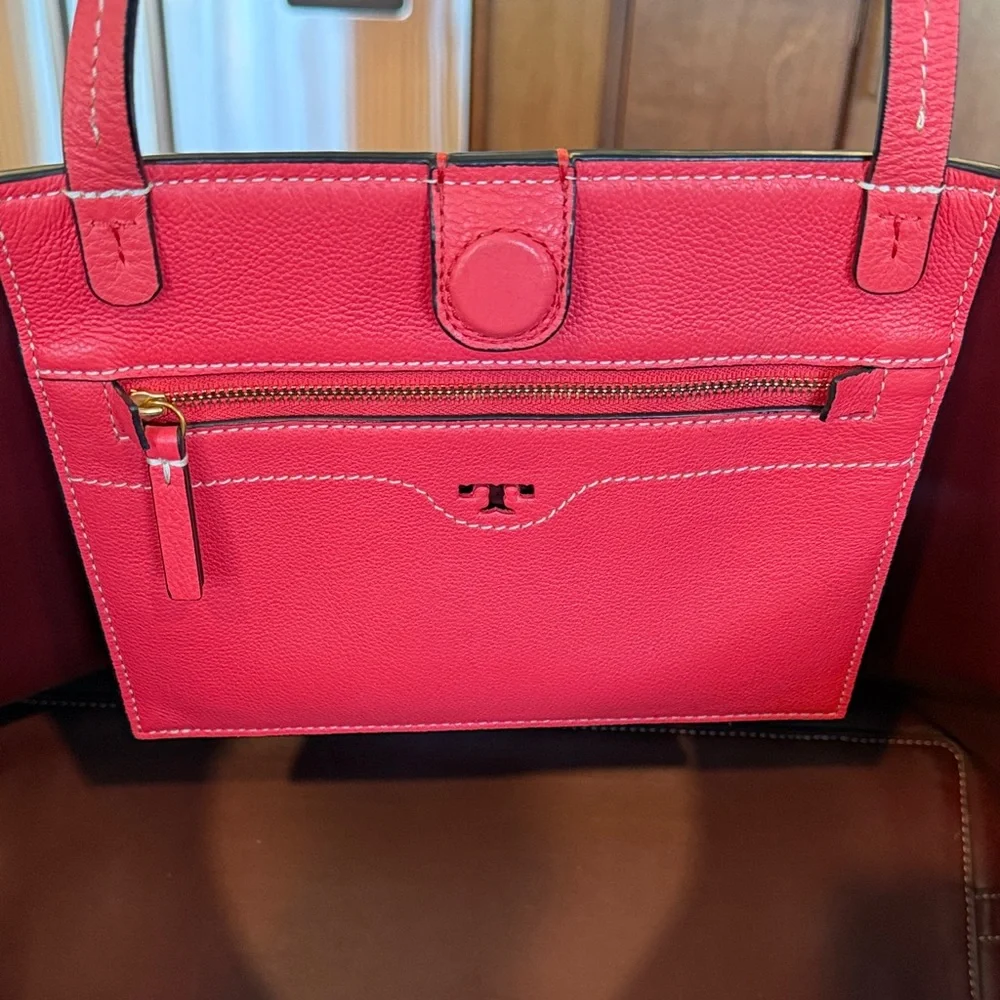 *SOLD* Tory Burch Perforated Leather Tote - Picture 11 of 12